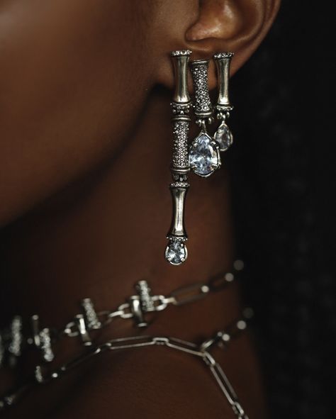 tumblr @brarchives  claudia arbex jewelry Jewelry On Black Women, Brown Skin, Silver Jewellery, Black Women, Silver Jewelry, Tumblr, Skin, Makeup, Silver