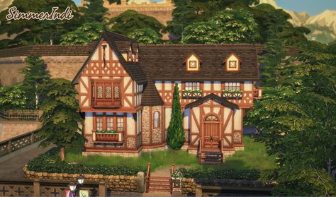 Sims Tudor House, Tudor House Sims 4, Sims 4 Tudor House, Windenburg Sims 4, Windenburg House Sims 4, Sims 4 Windenburg House, Sims 4 Windenburg, Sims Gallery, Home The Sims 4