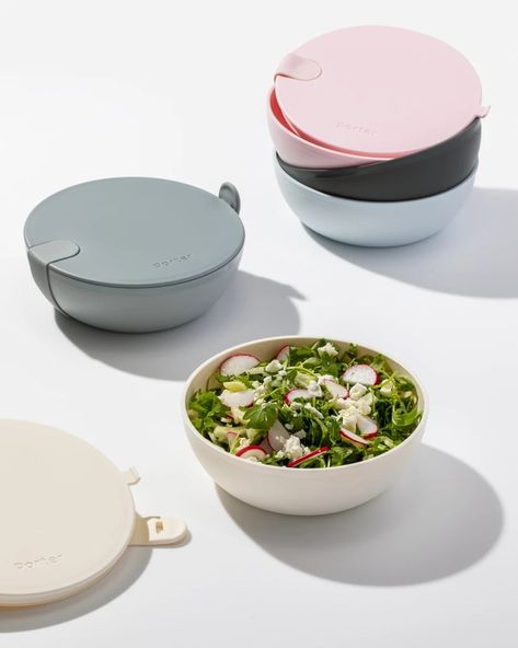 Take Your Salad to Go: W&P Porter Bowl Lunch Bowl, Grain Bowl, Big Salad, Lunch Containers, Plastic Bowls, Food Bowl, Design Milk, Bento Box, Food Containers