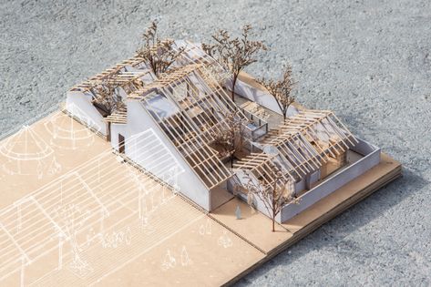 Gallery of Binh Duong House / k59 atelier - 33 Hill Villa, Architectural Model, Arch Model, Architecture Design Sketch, Architecture Collage, Architecture Model Making, Layout Architecture, Architecture Drawing Art, Architecture Design Concept