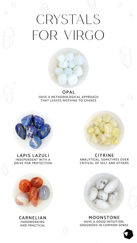 Crystals For Virgo, Virgo Crystals, Virgo Gemstone, Birth Charts, Crystal Healing Chart, Positive Traits, Virgo Season, Zodiac Signs Virgo, Crystal Guide