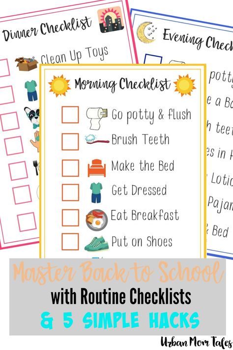 Weekly Clothes Organizer, School Clothes Organization, Before School Routine, Kids Homework Station, Morning Routine Kids, Routine School, Morning Checklist, Kids Routine Chart, Kids Checklist