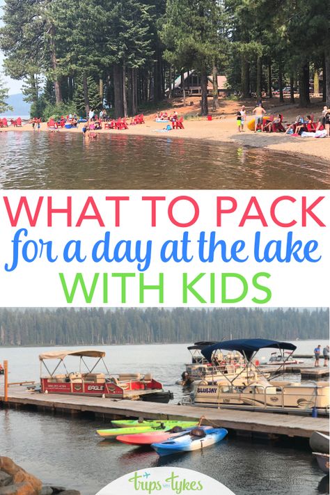 Planning a summer family vacation at the lake? Download this free printable packing list with all the things you need to pack for a day at the lake with kids! Lake Vacation Packing List, Lake House Trip, Packing List Kids, Lake Essentials, Lake Toys, Lake Activities, Lake Fun, Day At The Lake, Camp Lake