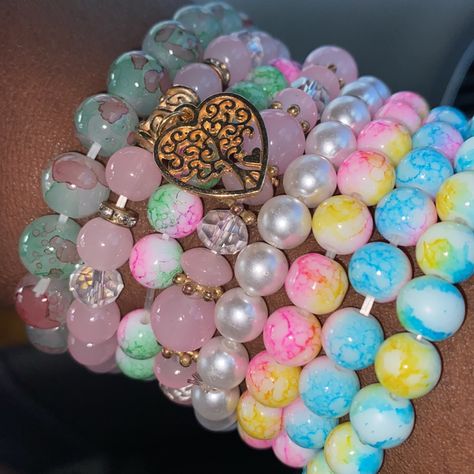 Paris Filter Bracelets, Bracelets Paris Filter, Bracelets Paris, Paris Filter, Blue Bracelets, Girly Bracelets, Bracelet Inspiration, Crystal Bead Jewelry, Bracelet Inspo