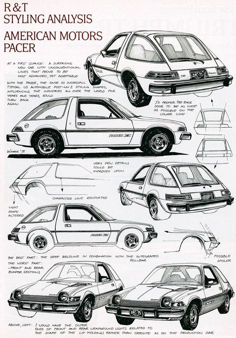 AMC Pacer....1975: Designed, or Styled? Amc Pacer, Amc Gremlin, American Motors Corporation, Machine Art, Automobile Advertising, Car Brochure, American Motors, Us Cars, Pixar Cars