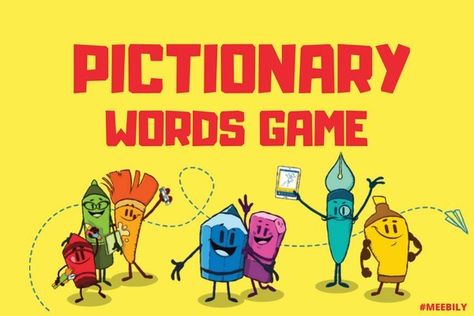 We bring you a fascinating compilation of Pictionary words Game ideas. The list contains easy & hard #Pictionary Words that are perfect for a #guessing #game. #quiz #kids #indoorgames #indoorgame #familygames #timepass #playathome #pictionary_words #pictionarygame #wordgame #meebily Pictionary Ideas For Adults Funny, Pictonary Ideas, Pictionary Word List, Guess The Word Game, Pictionary Words, Word Phrases, Word Games For Kids, Teachers Week, Games To Play With Kids