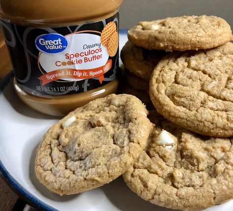 Cookie Butter Cookies, Speculoos Cookie Butter, Speculoos Cookies, Shake N Bake, White Chocolate Cookies, Soft Bakes, Cookie Butter, Butter Cookies Recipe, Soft Cookie