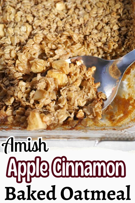 Quick Baked Breakfast, Baked Oatmeal Recipes Apple Cinnamon, Quick And Easy Caramel Apple Oatmeal Bake, Fluffy Baked Oatmeal, Breakfast Casserole With Apples, Apple Cinnamon Oatmeal Loaf, Rolled Oats Breakfast Recipes, Breakfast Ideas With Oatmeal, Apple Sauce Baked Oatmeal