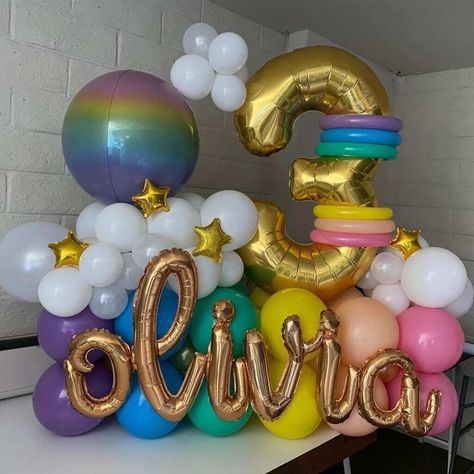 Party Blitz Balloon Decorations | Number, Letter and Logo Designs | Simi Valley Southern California | Party Blitz Balloon Bouquet Diy, Balloon Display, Balloon Crafts, Diy Balloon Decorations, Balloon Arrangements, Rainbow Balloons, Birthday Balloon Decorations, Balloon Gift, Simi Valley