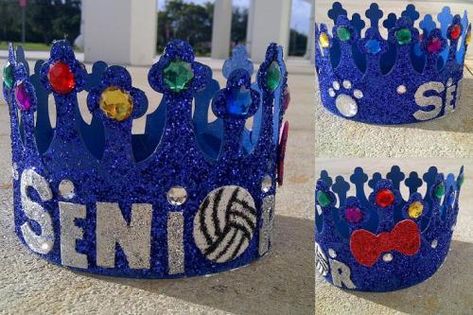 senior crown | Tumblr Senior Week Ideas, Overalls Homecoming, Ra College, Senior Year Diy, Senior Year Things, Senior Week, Senior Crowns, Senior Crown, Freshman Homecoming