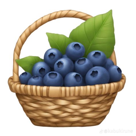 Blueberry Emoji, Blueberry Basket, Emoji Iphone, Icon Emoji, New Emojis, Iphone Stickers, Ios 8, Cute Emoji, Emoji Stickers