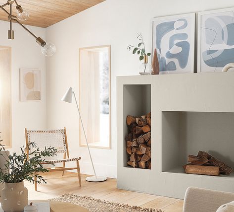 Scandinavian Minimalism Color Collection | HGTV Home® by Sherwin-Williams Scandinavian Paint Colors, Fall Coffee Table Decor, Scandi Living, Sherwin Williams Colors, Scandinavian Minimalist, Trailer Ideas, Bedroom Decor Inspiration, Sherwin Williams Paint Colors, White Paint Colors