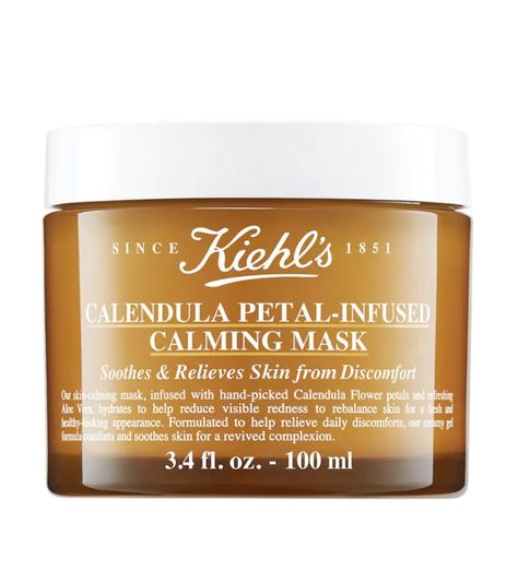 Kiehl's Calendula Petal-Infused Calming Mask With Aloe Vera Kiehls Calendula, Lemon Face Mask, Anti Redness, Calendula Flower, Alcohol Free Toner, Foaming Face Wash, Best Skincare Products, Best Face Mask, Cosmetic Skin Care