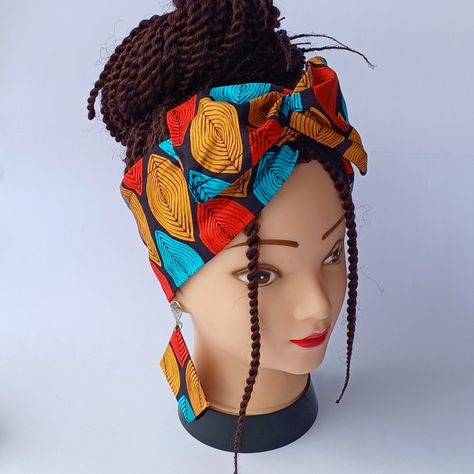 Turbante aramado em tecido afro e brinco feito artesanalmente. Ref Sheet, Pelo Afro, Hair Accessories Headbands, Digital Pattern, Ankara, Tiara, Hair Accessories, Fashion Accessories, Instagram Photos