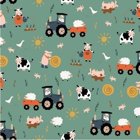 Farm Mural, Activity Box, Club Poster, Simple Iphone Wallpaper, Baby Themes, Scandi Style, Cubbies, Farm Life, Pattern Wallpaper