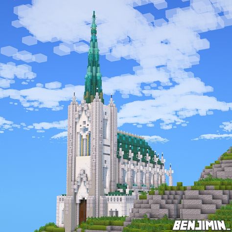 Hilltop Church 🌿✨ A survival friendly Minecraft church build 🫶 I think a little bug flew into my camera view on the last photo 😔 Show some love and support if you like what you see <3 _____________________________________ 🪷FOLLOW me @Official_Benjimin for more! 🌱COMMENT to tell me what you think! 🌿LIKE and SAVE to show me your support! _____________________________________ 🥨Built on @bakery_builders 🍞IP: play.bakery.builders 🌃Shaders: ComplimentaryShaders v4.5 ___________________________... Minecraft Church, Play Bakery, Minecraft Inspiration, Minecraft Builds, Minecraft Building, Building Ideas, Texture Packs, Love And Support, Show Me Your