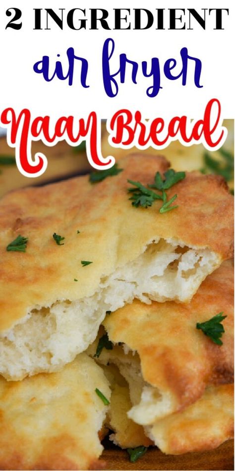 Air Fryer Naan Bread, Air Fryer Naan, Greek Yogurt Bread, Nana Bread, Naan Bread Recipe, Yogurt Bread, Homemade Naan Bread, Recipes With Naan Bread, Kitchen Basics