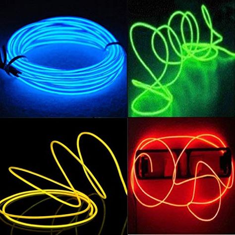 Electroluminescent Wire, Flexible Led Light, Carnival Decorations, Hollywood Lights, Halloween Christmas Decorations, El Wire, Led Rope Lights, Indoor String Lights, Rope Lights