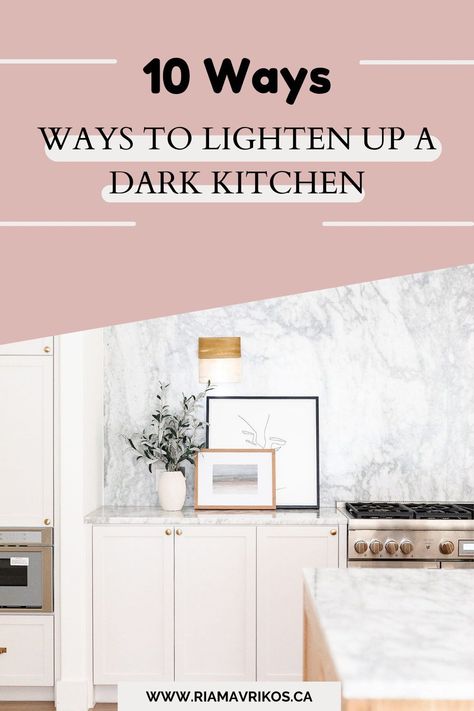 Add Light To Dark Kitchen, How To Add Light To A Dark Kitchen, How To Decorate A Dark Kitchen, How To Lighten Kitchen Cabinets, No Window Kitchen Ideas, Lighten Up Dark Kitchen, How To Lighten A Dark Kitchen, How To Lighten Up A Dark Kitchen, How To Brighten Up A Dark Kitchen