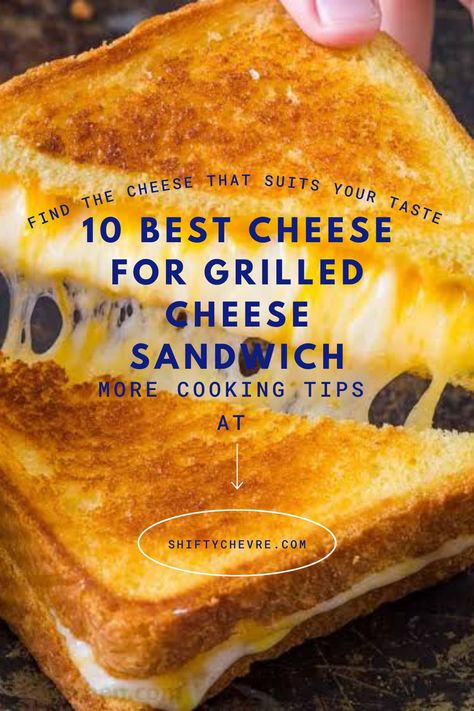 Grilled cheese is one of the best meals around. Seriously, there’s nothing better than some melted cheese between two slices of bread. But what cheese should you use? There are so many cheeses out there, and it can be not very clearly trying to figure out which cheese you should enjoy in your grilled cheese sandwich. Grilled cheese is one of these rare meals that is both universally beloved and particularly easy to make. Fancy Grilled Cheese Recipes, Fancy Grilled Cheese Sandwiches, Grilled Cheese Recipes Gourmet, Gourmet Grilled Cheese Sandwich, Easy Grilled Cheese, Fancy Grilled Cheese, Ultimate Grilled Cheese, Making Grilled Cheese, Gourmet Grilled Cheese