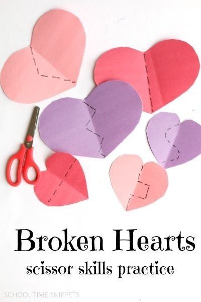 Crafts For Kids Preschool, Preschool Valentines Activities, Scissors Skills, Preschool Valentine Crafts, February Crafts, Valentine's Day Crafts For Kids, Preschool Valentines, February Valentines, Valentine Activities