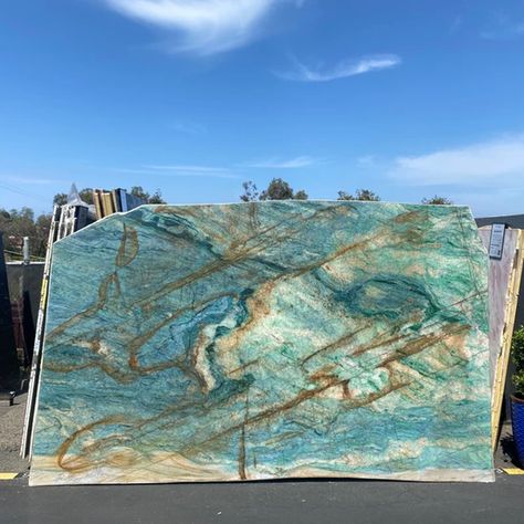 LOUISE BLUE | Quartzite Blue Quartzite, Encinitas California, Marble Slabs, Marble Granite, Marble Stones, Natural Stone, Natural Stones, Blue Green, Premium Quality