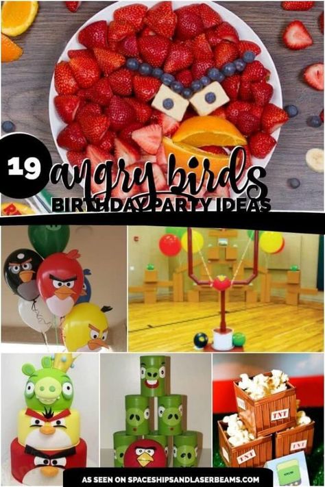 Diy Birthday Party Games, Angry Birds Birthday Party, Country Birthday Party, Party Games For Kids, Bird Birthday Parties, Angry Birds Cake, Bird Cake, Angry Birds Party, Birthday Party Games For Kids