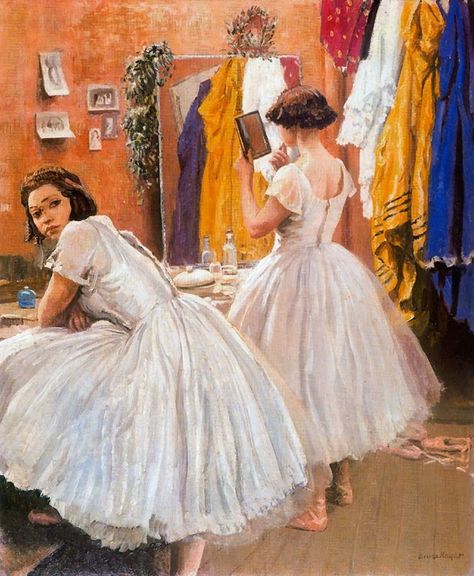 Knight Paintings, Dame Laura Knight, Laura Knight, Drury Lane, Room Children, Dance Paintings, Ballet Art, Knight Art, English Artists