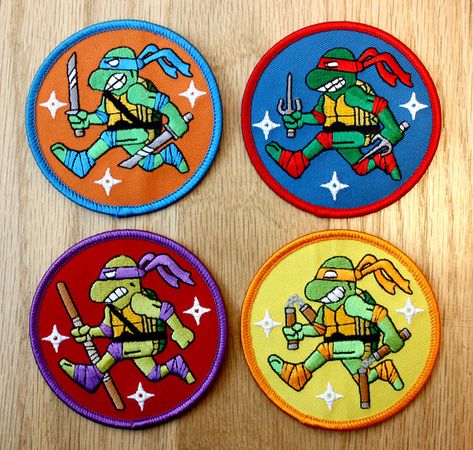 Cowabunga Patches - Supreme Edition Powell Peralta Patches, Tmnt Patches, Nasa Patch Design, Nasa Mission Patches, Nasa Patch, Scout Badges, Cool Patches, Diy Patches, Instagram Bio