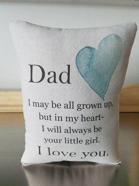 Dad gift pillow from daughter father birthday gift love quote pillows daddys little girl gift to dad cotton cushion canvas throw pillow Father Birthday Quotes From Daughter, Craft For Boyfriend, Father Birthday Quotes, Quotes Girlfriend, Christmas Gifts For Dad, Father Birthday Gifts, Diy Gifts For Dad, Father Birthday, Diy Father's Day Gifts