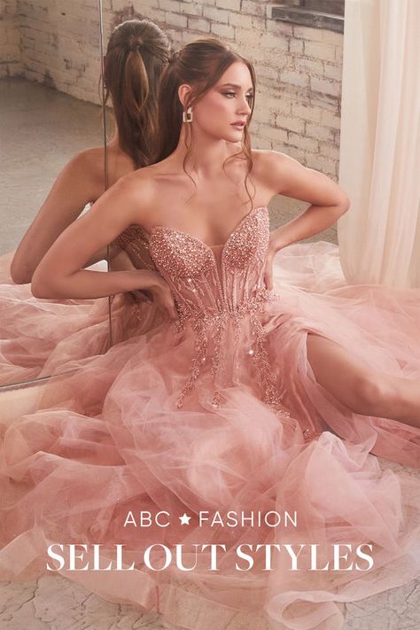 Shop our In-stock inventory. Free Shipping on orders over $99. Tulle Balls, Cinderella Divine, Boned Bodice, Strapless Corset, Tulle Ball Gown, Beaded Bodice, Strapless Gown, Medium Dress, A Line Gown