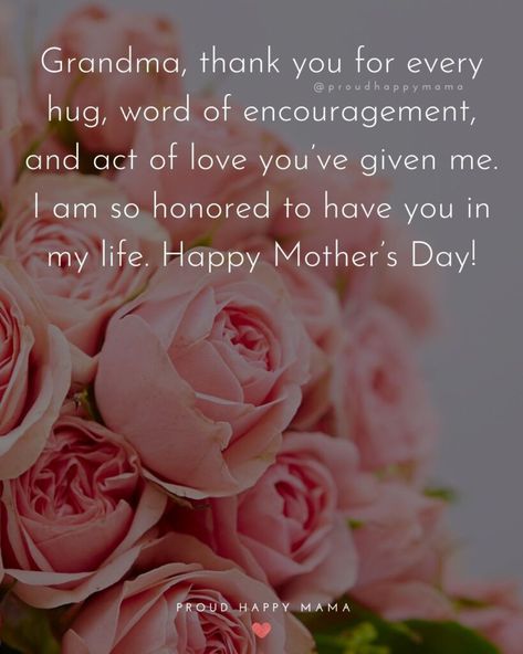 Wish your grandma a very happy Mothers Day with these happy Mothers Day grandma quotes, wishes, and messages! Here you’ll find the best happy Mothers Day to my grandma quotes, happy Mothers Day to grandma in heaven quotes, happy Mothers Day nana quotes, happy Mothers Day great grandma quotes, and more to let you’re the grandma in your life know how loved and appreciated she is. #mothersday #mothersdayquotes #happymothersday Mothers Day Quotes For Grandma, Quotes For Grandma, Cute Mothers Day Quotes, Nana Quotes, Mothers Day Cards Craft, Happy Mothers Day Wishes, Mothers Day Poems, Grandma Quotes, Grandmas Mothers Day Gifts