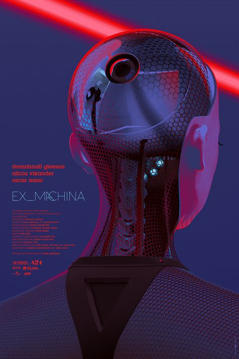 Ex Machina (2014) [7501125] by Laurent Durieux Ex Machina Movie, Remote Location, Film Poster Design, New Retro Wave, Fiction Movies, Movie Covers, Plakat Design, Science Fiction Film, Alternative Movie Posters