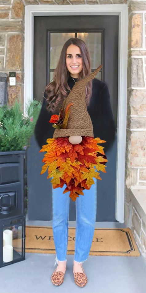 Fall Gnome Door Hanger, Gnome Door Hanger, Front Door Hanger, Gnome Door, Balcony Window, Fall Gnome, Gnome Hat, Fall Door Hangers, Harvest Wreath