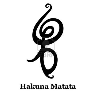 Hakuna Matata Symbol, Hakuna Matata Tattoo, Henne Tattoo, African Symbols, Unalome Tattoo, Symbol Tattoo, Geniale Tattoos, Symbol Tattoos, Disney Tattoos