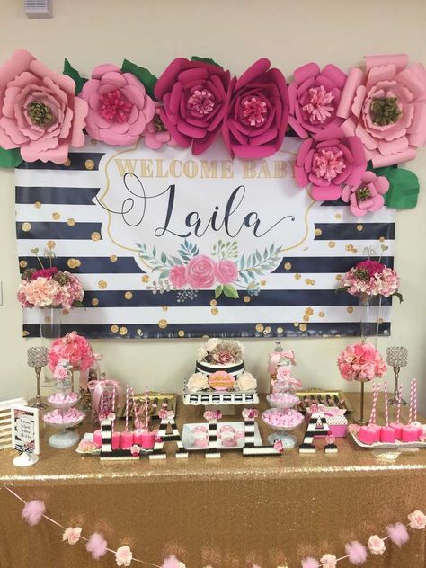 Ariel's Floral/Kate Spade Inspired Baby Shower | CatchMyParty.com Kate Spade Baby Shower Ideas, Kate Spade Bridal Shower Theme, Kate Spade Baby Shower, Kate Spade Party, Shower Flowers, Kate Spade Bridal Shower, Kate Spade Bridal, Dessert Platter