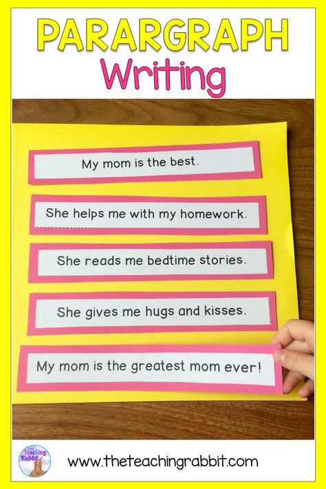 Introduce your second grade students to arranging and writing simple paragraphs with the cut and paste activities, paragraph organizers, and worksheets in this resource. Assignment Checklist, Paragraph Writing Activities, Paragraph Worksheets, Writing Paragraphs, Second Grade Writing, Writing Organization, Writing Checklist, Topic Sentences, 4th Grade Writing