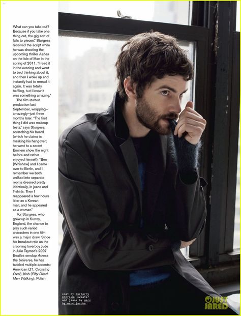 Jim Sturgess: 'Nylon Guys' Magazine Feature Jim Sturgess Across The Universe, New Beard Style, Jim Sturgess, Ian Harding, Man With A Beard, John Snow, Wheel Of Time, Scruffy Men, Hey Jude