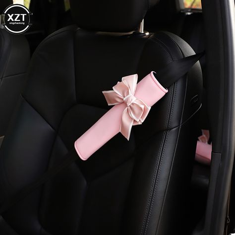 Seat Belt Covers Car Shoulder Pad Seat Belt Car Accessories for Adults Youth Kids Interior Pink Pink Car Interior, Pink Car Seat Covers, Pink Car Seat, Princess Car, Pink Car Accessories, Girly Car Accessories, Car Deco, Cool Car Accessories, Car Seat Headrest