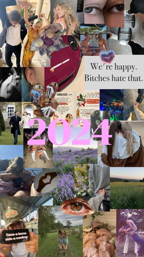 2024 vision board, vision board for teen girls, vision board inspo Girls Vision Board, 2024 Vision Board, Spring Vibes, 2024 Vision, Teen Girls, Vision Board