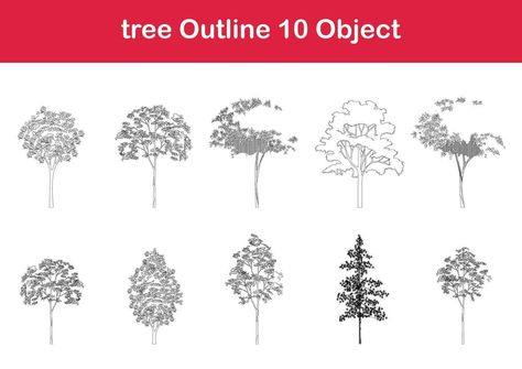 Drawing Side View, Tree Line Drawing, Plant Symbol, Minimal Plant, White Forest, Tree Line, Heart Tree, Cityscape Photos, Logo Banners