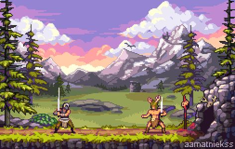 What if Skyrim was a 2d side-scroller game? by aamatniekss on DeviantArt Side Scroller, Pixel Life, 2d Platformer, Platformer Game, Pixel Gif, Pixel Game, Dragons Crown, Pixel Art Background, Pixel Characters