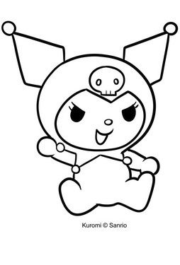 Dibujos para colorear Kuromi - Dibujos animados en línea Kurumi Coloring Page, Kuromi Outline Drawing, Kuromi Stencil, Kuromi Lineart, Kuromi Coloring Page, Kuromi Outline, Anime Dvd, Hello Kitty Coloring, Hello Kit