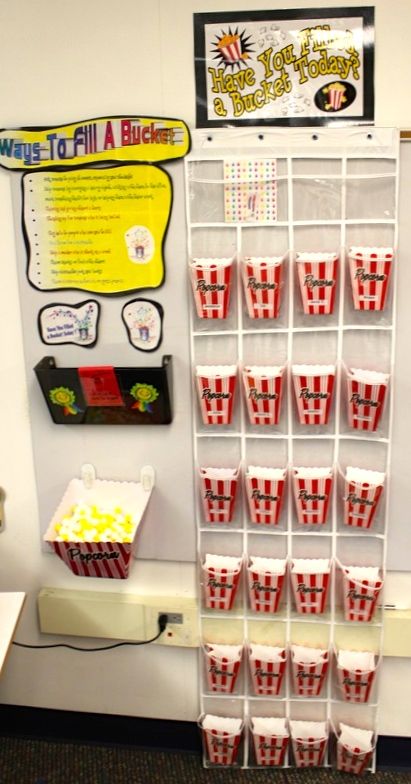 Even the most colorful, artistic of bulletin boards will lose their luster if they are one-sided and don't invite interaction. Let's look at some fun, thought-provoking boards with a spotlight on quotes, vocabulary, and more. Fill A Bucket, Carnival Classroom, Camp Room, Circus Classroom, Hollywood Classroom, Hollywood Theme Classroom, Popcorn Theme, Theatre Classroom, Clutter Free Classroom