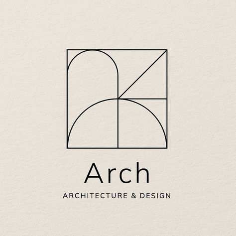 Architecture logo template | premium image by rawpixel.com / Wan White Space Logo, Architect Branding, Badges Ideas, Arch Art, Architect Logo, Space Logo, Architecture Logo, Arch Architecture, Interior Logo