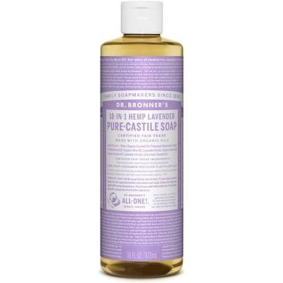 Dr. Bronner's Pure Castile Soap - Lavender - 16 oz Unscented Body Wash, Castille Soap, Dr Bronners, Pure Castile Soap, Liquid Castile Soap, Lime Oil, Baking Soda Shampoo, Lavender Soap, Castile Soap