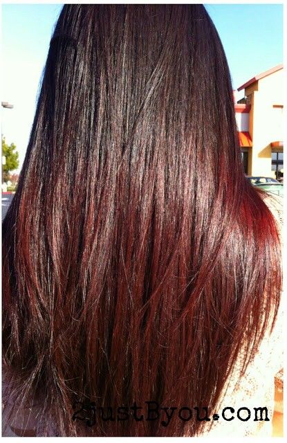 Brown roots with red tips Red Brownish Hair, Brownish Hair, Worst Hairstyles, Red Brunette Hair, Brownish Red Hair, Question Of The Week, Red Ombre Hair, Chocolate Hair, Nails Red