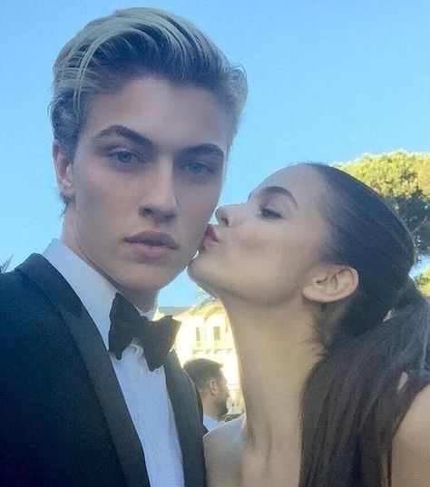 Lucky Smith, Palvin Barbara, Lucky Blue Smith, Lucky Blue, By Any Means Necessary, Cora Reilly, Ulzzang Couple, Hair Color Blue, Barbara Palvin