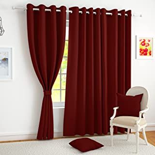 Maroon Room, Maroon Curtains, Door Window Curtains, Curtain Store, Curtain For Door Window, Silk Curtains, Curtain Room, Insulated Curtains, Solid Doors