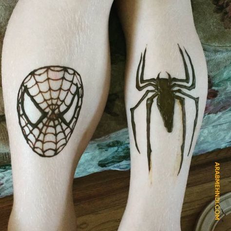 50 Spider Mehndi Design (Henna Design) - July 2019 Spiderman Henna Tattoo, Spider Mehndi Designs, Spider Man Mehndi Design, Spiderman Mehandi Design, Spider Man Mehendi, Spiderman Henna Design, Spiderman Mehendi, Spider Henna Tattoo, Spiderweb Henna